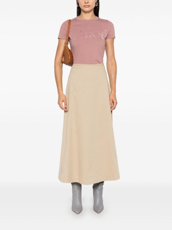  끌로에 반팔 티셔츠 CH24WJH031846S1 Pink - CHLOE