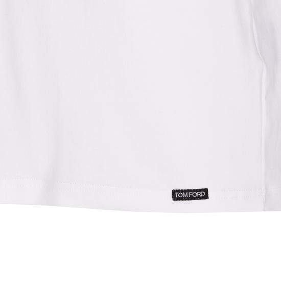 25FW 톰포드 반팔 티셔츠 T4M091040 100 White - TOMFORD
