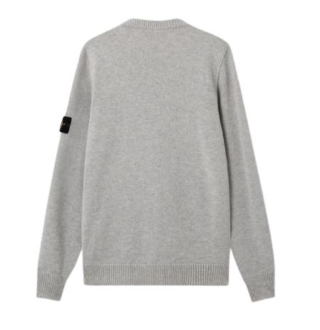 25FW 스톤 아일랜드 5100072 리버스 스티치 리테일 램스울 크루넥 스웨터 K2S155100072 S00A3V0M64 Melange grey - STONE ISLAND