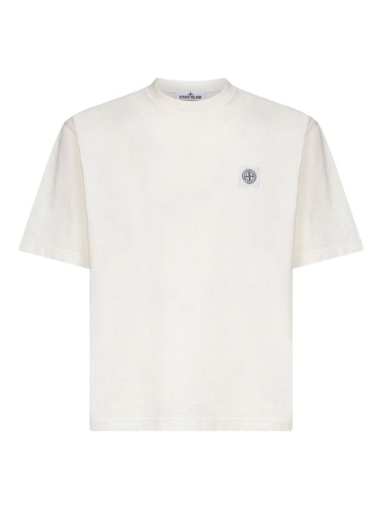 25FW 스톤 아일랜드 반팔 티셔츠 K2S152100025 S0115V0093 White - STONE ISLAND