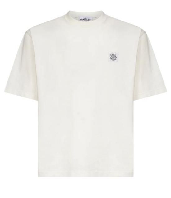 25FW 스톤 아일랜드 반팔 티셔츠 K2S152100025 S0115V0093 White