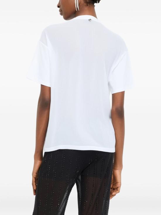 25FW 리우조 반팔 티셔츠 CF5063 J008811111 White - LIU JO