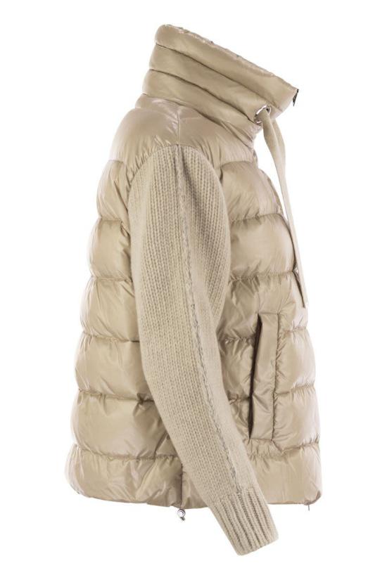 25FW 에르노 울트라라이트 나일론&니트 리조트 자켓  PI00138DR12017Z 1985 Beige - HERNO