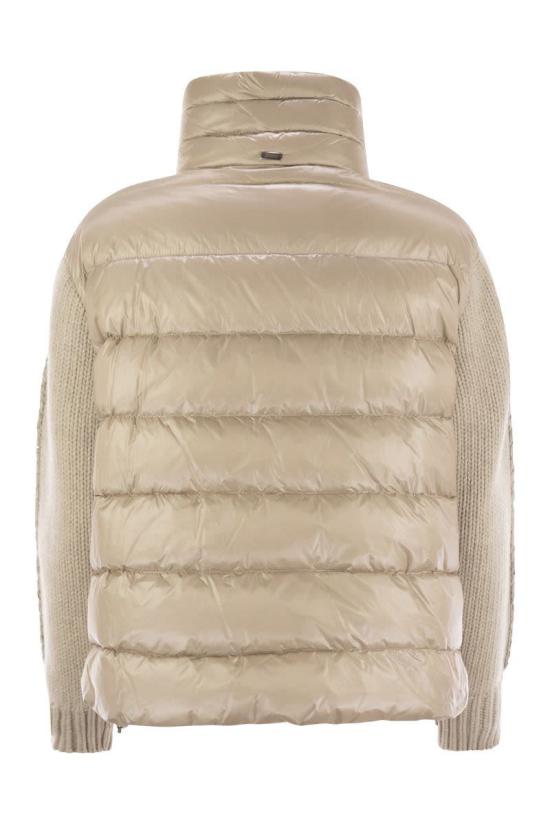 25FW 에르노 울트라라이트 나일론&니트 리조트 자켓  PI00138DR12017Z 1985 Beige - HERNO