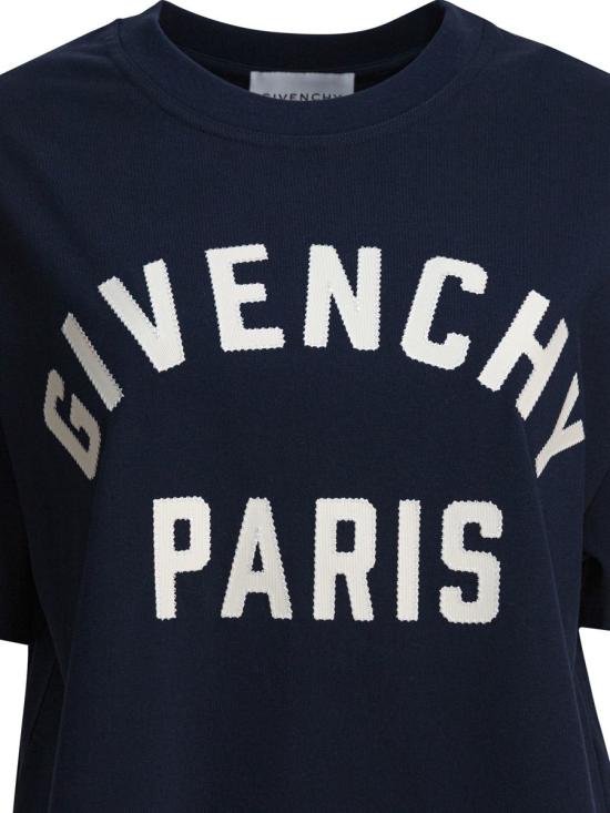 25FW 지방시 반팔 티셔츠 BW70FM3YRS411 BLUE - GIVENCHY
