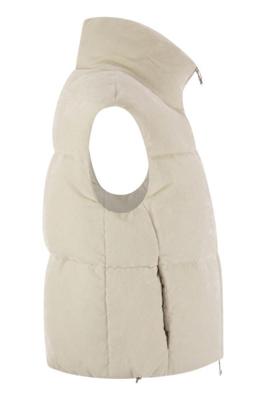 25FW 에르노 브라이트 코듀로이 리조트 베스트  PI00157DR12728 1985 Beige - HERNO