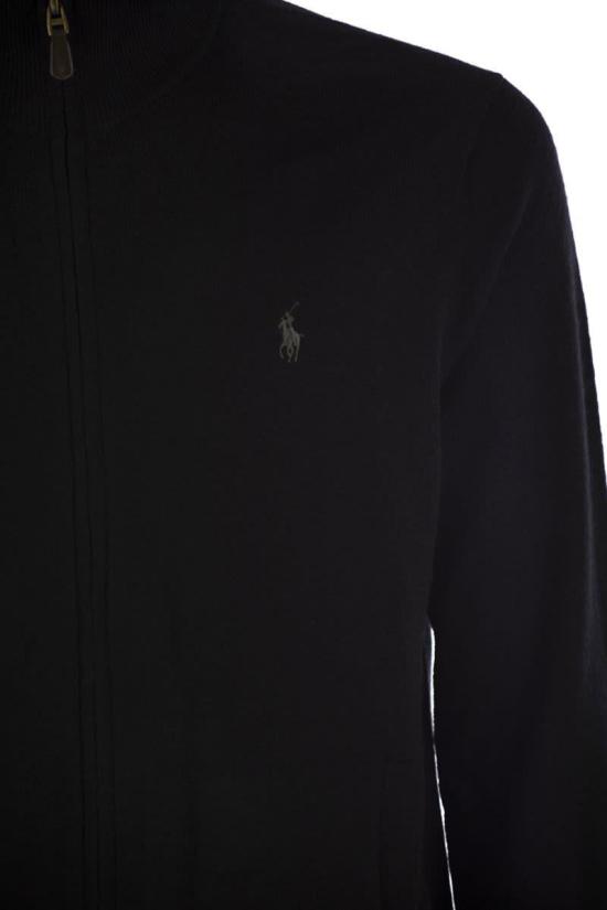 25FW 폴로 랄프로렌 집업 니트 710974149 003 Black - POLO RALPH LAUREN