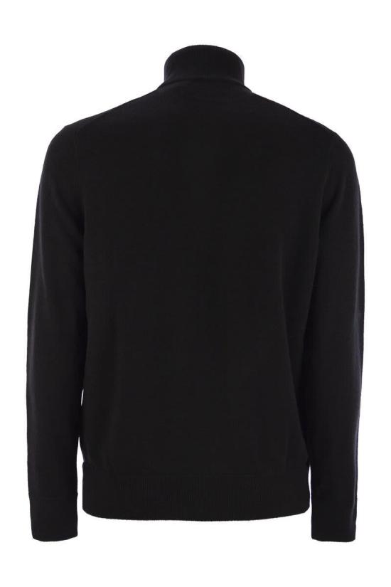 25FW 폴로 랄프로렌 로고 자수 지퍼 가디건  710974149 003 Black - POLO RALPH LAUREN