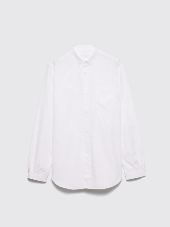 25FW 프라다 긴팔 셔츠 UCN62410IV F0009 White