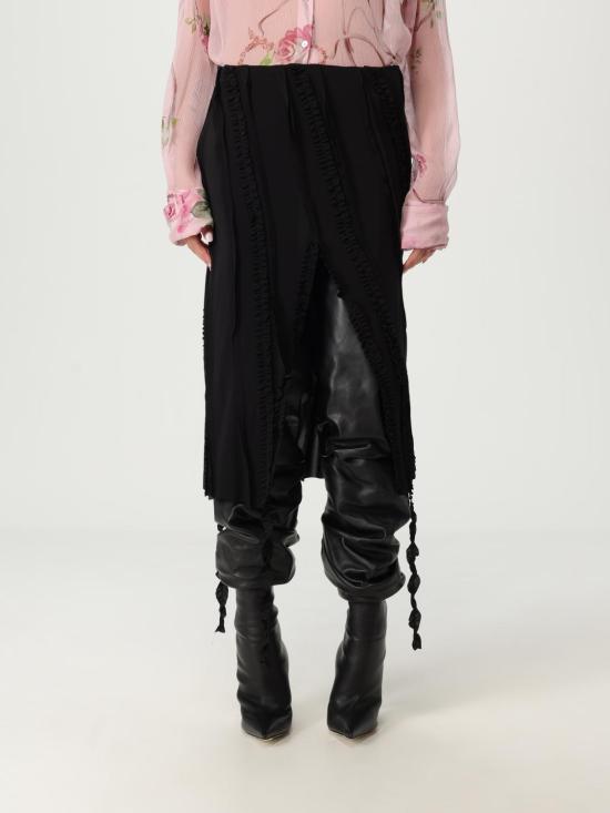 25FW 블루마린 미디 스커트 2G254A N0990 Black