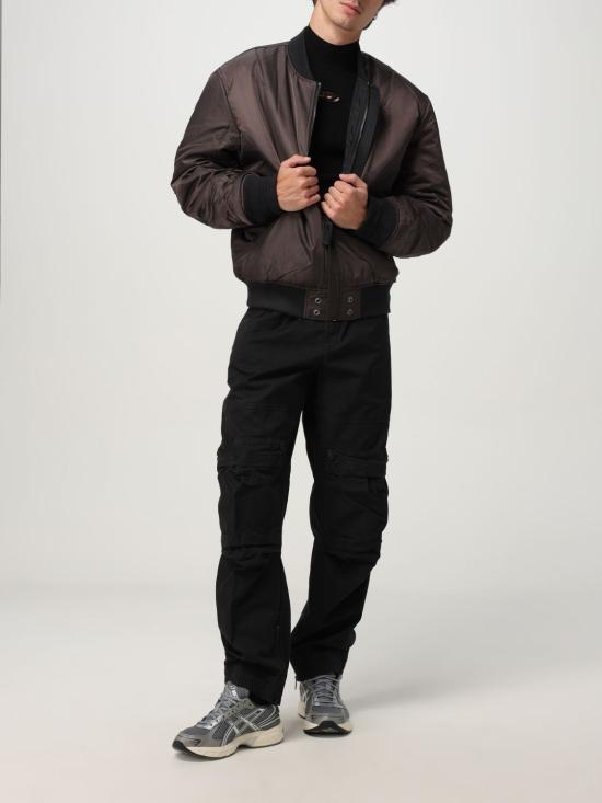 25FW 디젤 오벌 D 모크넥 스웨터 A154820DLAX 9XXA Black - DIESEL