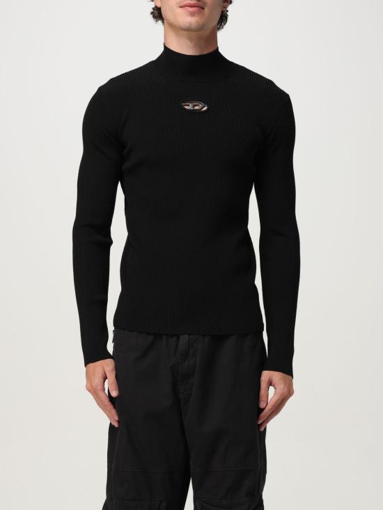 25FW 디젤 오벌 D 모크넥 스웨터 A154820DLAX 9XXA Black