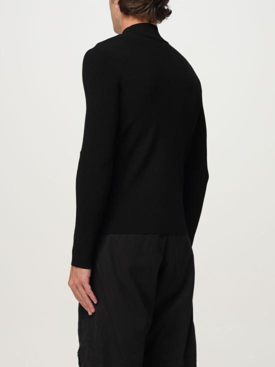 25FW 디젤 오벌 D 모크넥 스웨터 A154820DLAX 9XXA Black - DIESEL