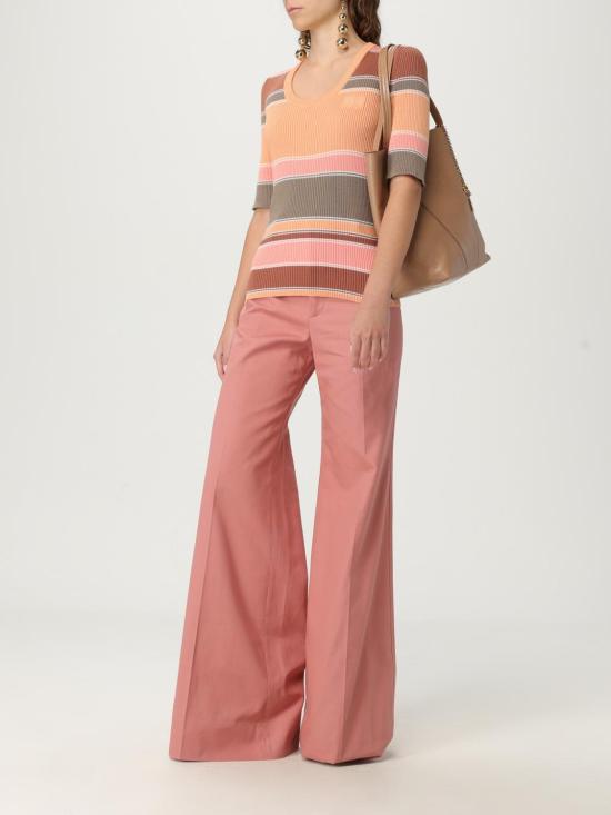 25FW 끌로에 스트레이트 팬츠 CH25APA10040 6L7 Pink - CHLOE