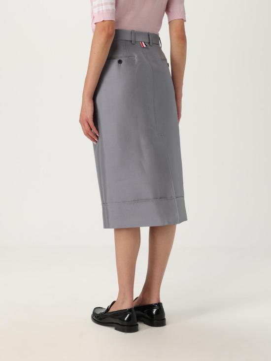 25FW 톰브라운 미디 스커트 FGCA35AF0989 035 Grey - THOM BROWNE