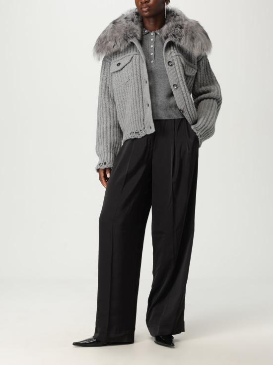 25FW 블루마린 가디건 2M602A N0979 Grey - BLUMARINE