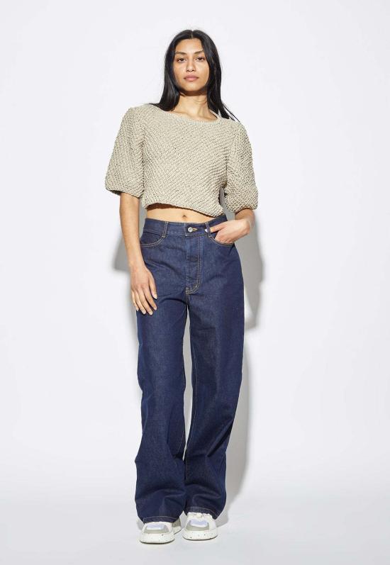  더 노티 원스 블라우스 Knotty Ones Lake Galve 리넨 탑 내추럴 - THE KNOTTY ONES