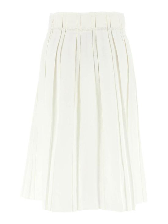 25SS 질샌더 롱 스커트 J02MA0256J60001100 White - JIL SANDER