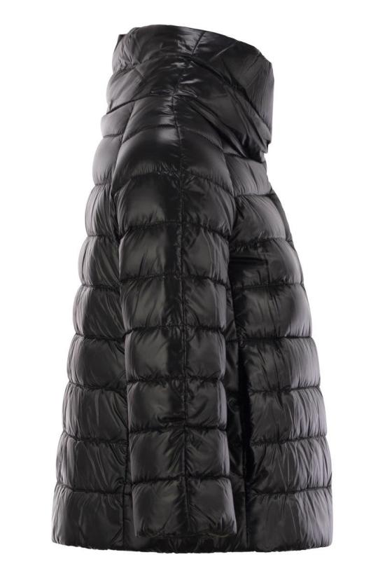 25FW 에르노 소피아 레귤러 핏 케이프 다운 자켓  PI0046DIC12017Z 9300 Black - HERNO