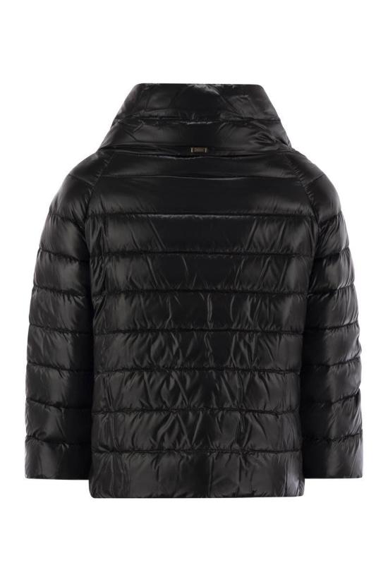 25FW 에르노 소피아 레귤러 핏 케이프 다운 자켓  PI0046DIC12017Z 9300 Black - HERNO