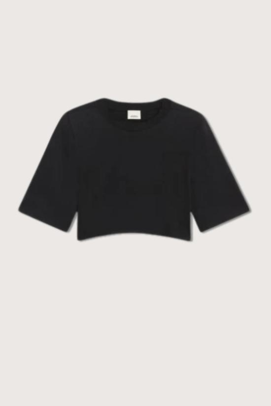  이자벨마랑에뚜왈 반팔 티셔츠 Isabel Marant Étoile Zaely 티셔츠 블랙