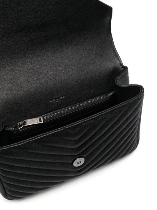 26FW 생로랑 마틀라세 미디움 체인백 600279BRM04 1000 NOIR - SAINT LAURENT