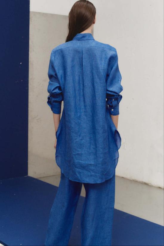  다두라 셔츠 다츄라 라피스 린넨 폴 - DATURA