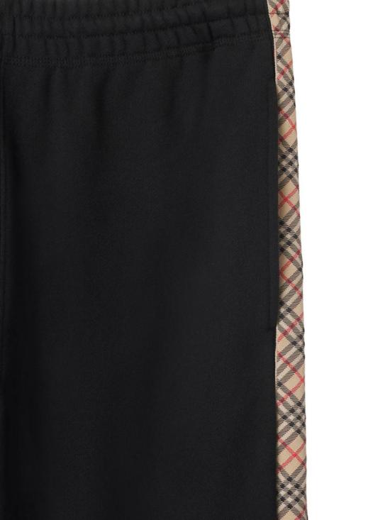 25FW 버버리 체크 트리밍 코튼 조깅 팬츠  8110791 A1189 MULTICOLOR - BURBERRY