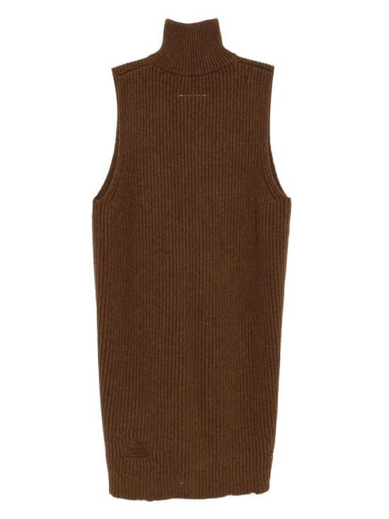 25FW MM6 메종마르지엘라 민소매 티셔츠 S52FB0097M13138 60783 142M BROWN MELANGE - MM6 MAISON MARGIELA