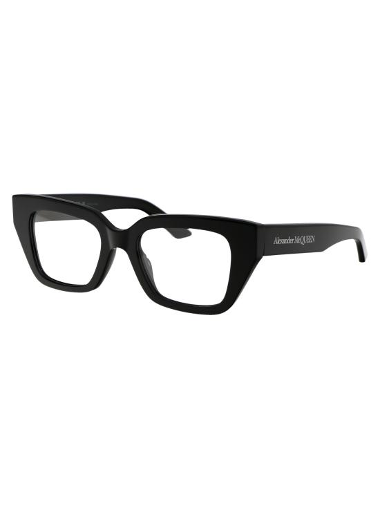 26SS 알렉산더 맥퀸 안경 AM0453O 001 black - ALEXANDER MCQUEEN