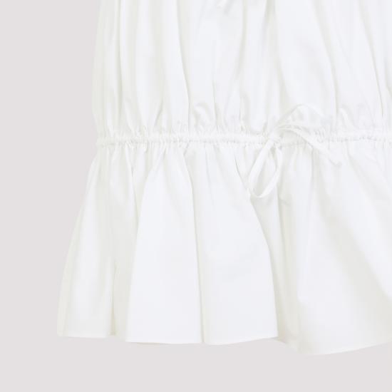 25FW 알라이아 숏 원피스 AA9R2659T611B 000 BLANC - ALAIA