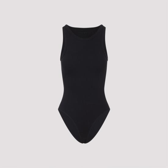 25FW 알라이아 바디수트 티셔츠 AA9B0382J085B 995 NOIR ALAIA - ALAIA