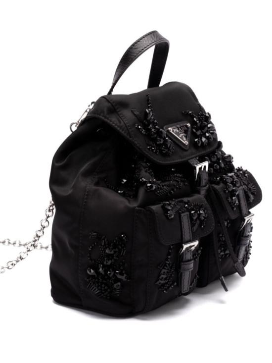  프라다 백팩 1BH0292C4YF0002 Black - PRADA