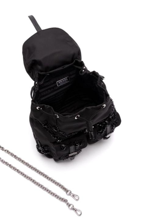  프라다 백팩 1BH0292C4YF0002 Black - PRADA