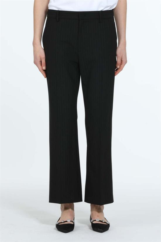  누메로벤투노 스트레이트 팬츠 No21 네로 핀스트라이프 팬츠 네로/비앙코