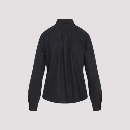 25FW 파비아나 필리피 플란넬 셔츠 CAD225F312 8070 GREY - FABIANA FILIPPI