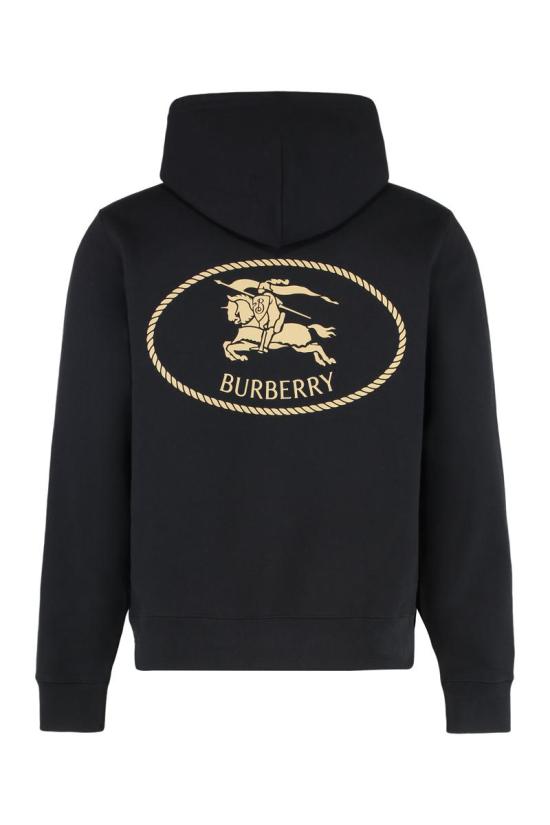 25FW 버버리 나이트 스탬프 후드 스웨트셔츠  8112807163735 A1189 Black - BURBERRY