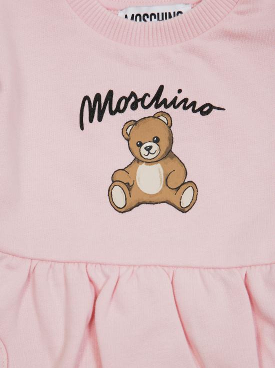 25FW [키즈] 모스키노 원피스 MDV0CU LCA40 50209 SUGAR ROSE ROSA - MOSCHINO