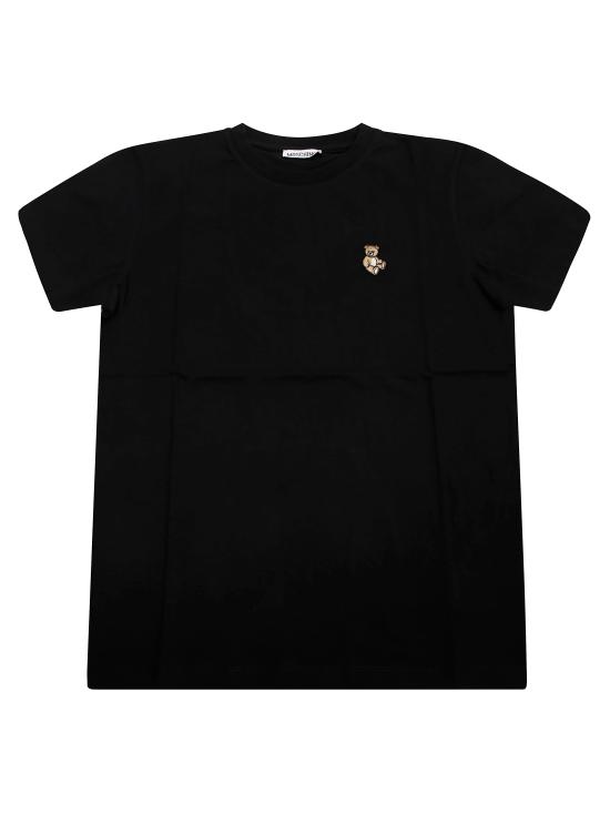 25FW [키즈] 모스키노 티셔츠 HRM058 LAA10 60100 BLACK NERO