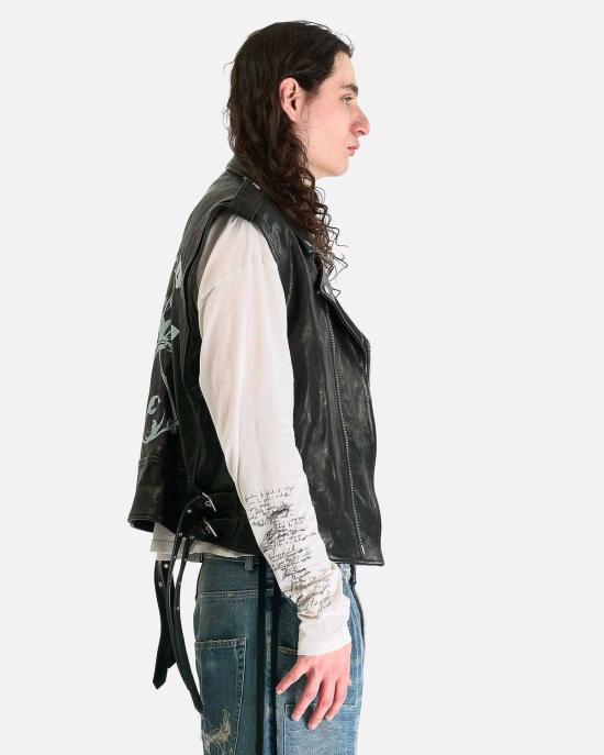  앤 드뮐미스터 베스트 Ann Demeulemeester Faltin 민소매 퍼펙토 재킷 - ANN DEMEULEMEESTER