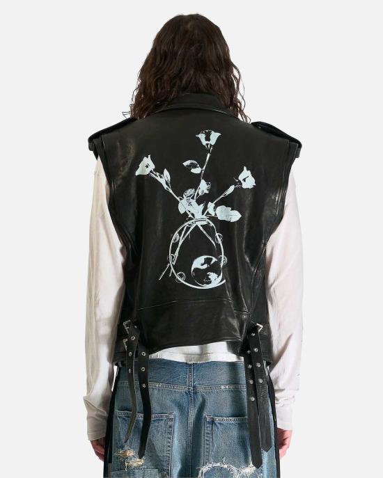  앤 드뮐미스터 베스트 Ann Demeulemeester Faltin 민소매 퍼펙토 재킷 - ANN DEMEULEMEESTER