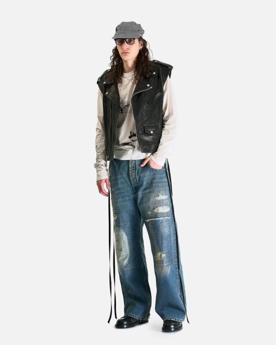  앤 드뮐미스터 베스트 Ann Demeulemeester Faltin 민소매 퍼펙토 재킷 - ANN DEMEULEMEESTER