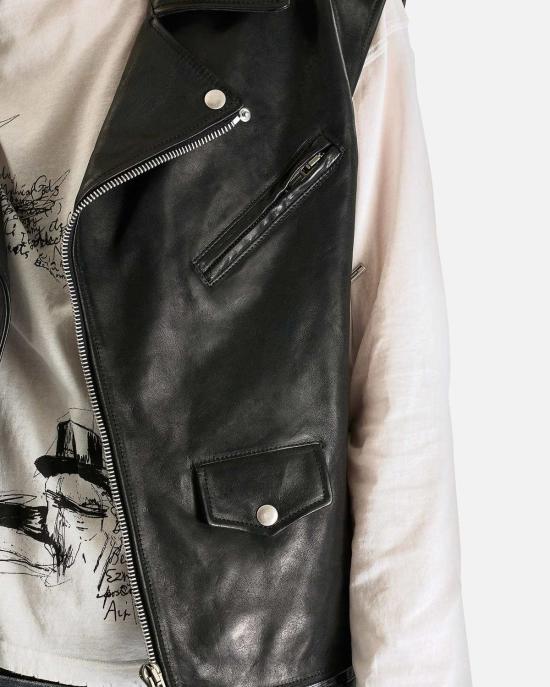  앤 드뮐미스터 베스트 Ann Demeulemeester Faltin 민소매 퍼펙토 재킷 - ANN DEMEULEMEESTER