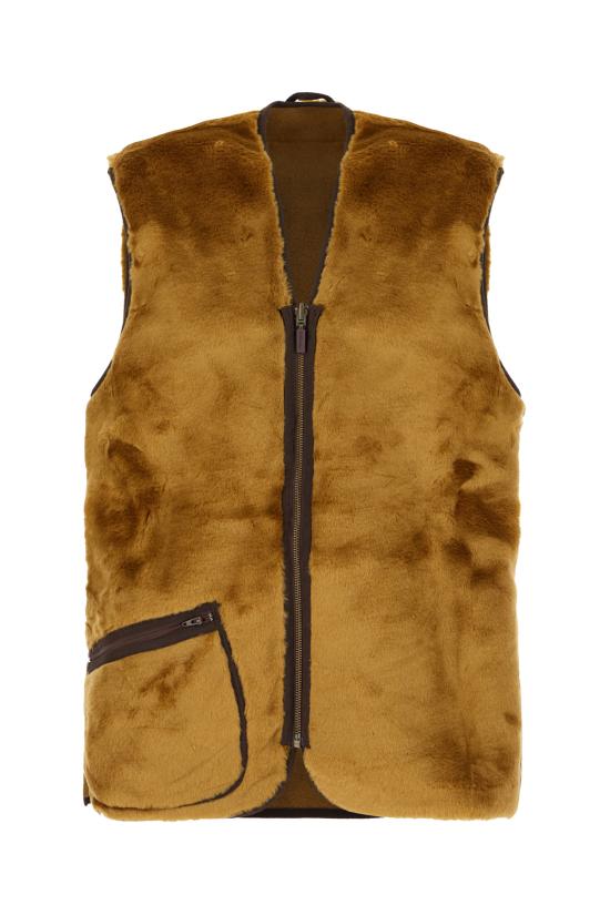 25FW 바버 웜 파일 웨이스트코트 집 인 라이너  MLI0004MLI1 BR31 BROWN