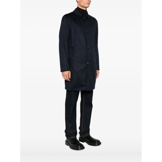 25FW 키레드 코트 V PEAK BLUNA BLUE BLACK - KIRED