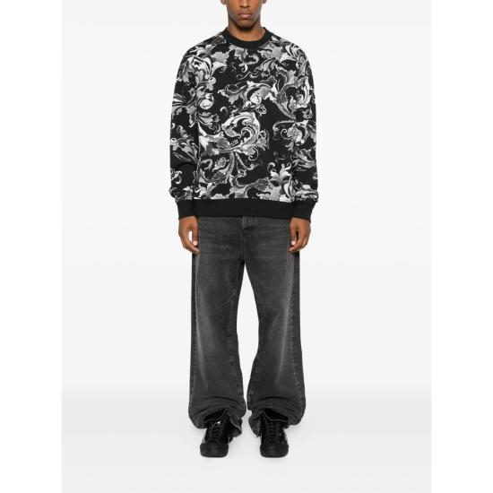 25FW 베르사체 긴팔 티셔츠 79GAI3R0 FS201 899 BLACK - VERSACE