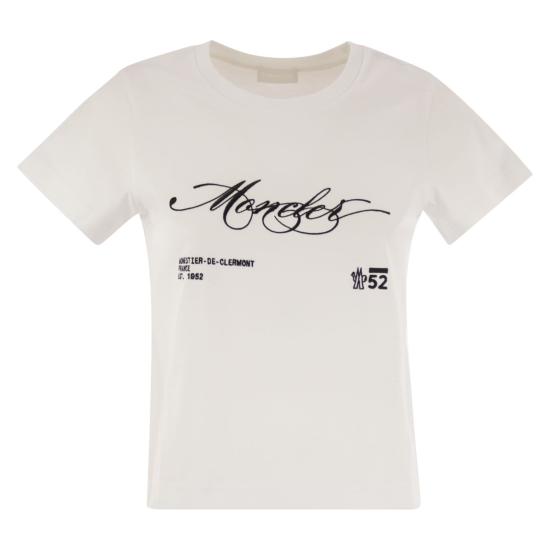 25FW 몽클레어 반팔 티셔츠 K20938C00005 WHITE