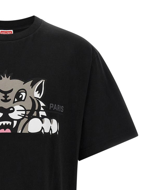 25FW 겐조 반팔 티셔츠 FF65TS4514SG99J Black - KENZO