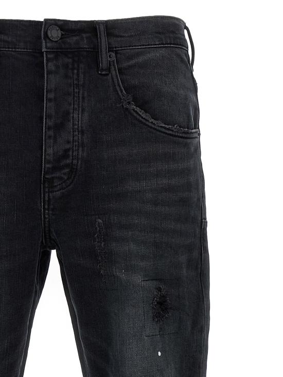 25FW 퍼플 브랜드 데님 팬츠 P002BLRBLACKREPAIR Black - PURPLE BRAND