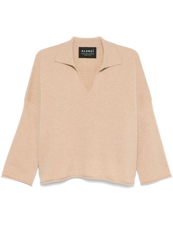 25SS 알라누이 폴로 티셔츠 LWHV002R25 KNI0026100 Sandstorm - ALANUI